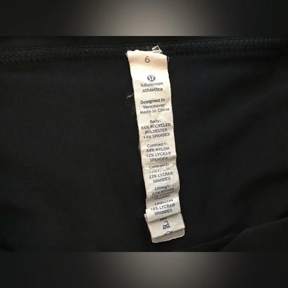 🌼Lululemon Run: For All Skirt Black Size 6 - Picture 10 of 15